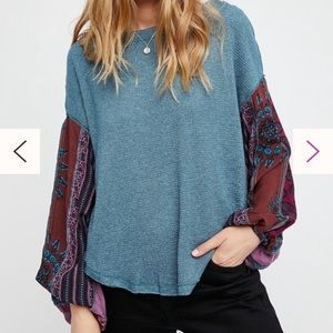 Free People Thermal Bandana Shirt